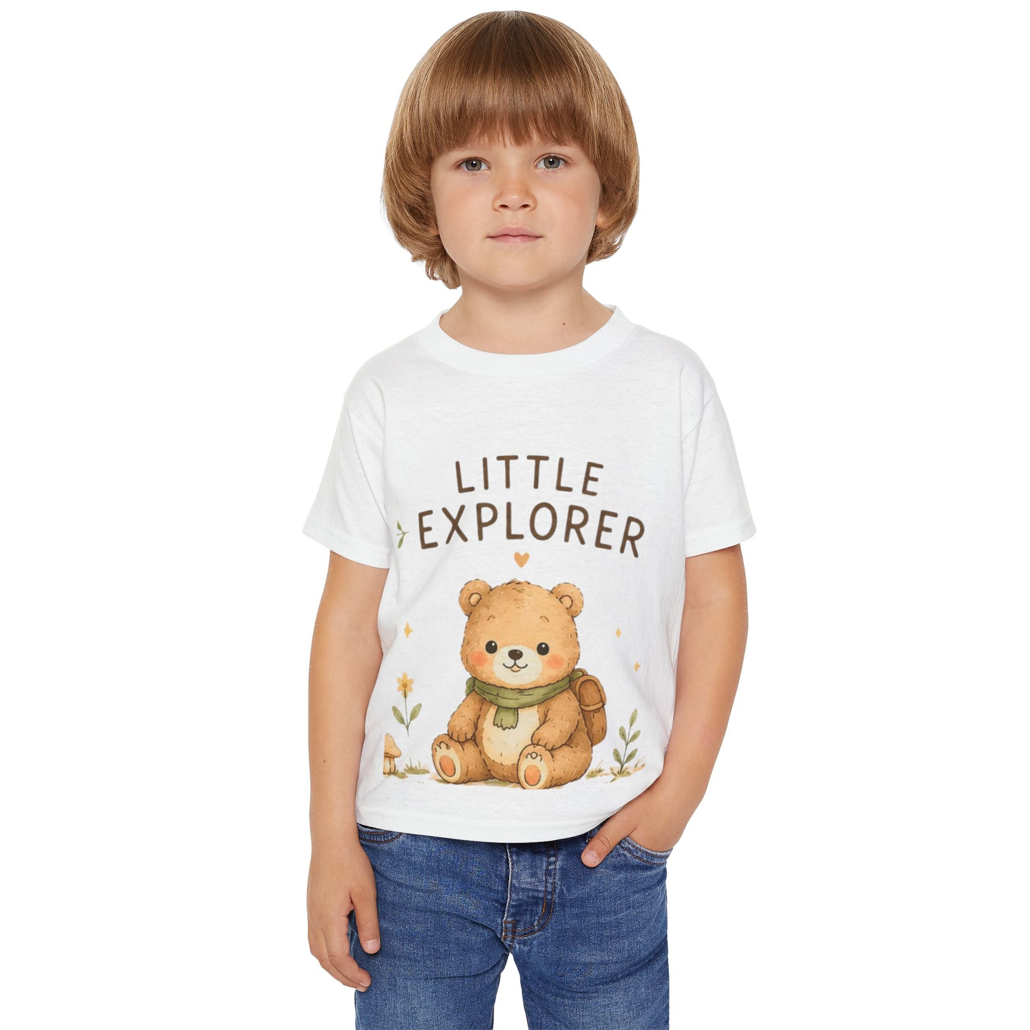 Little Explorer Toddler T-Shirt — Cute Bear Graphic Kids Tee