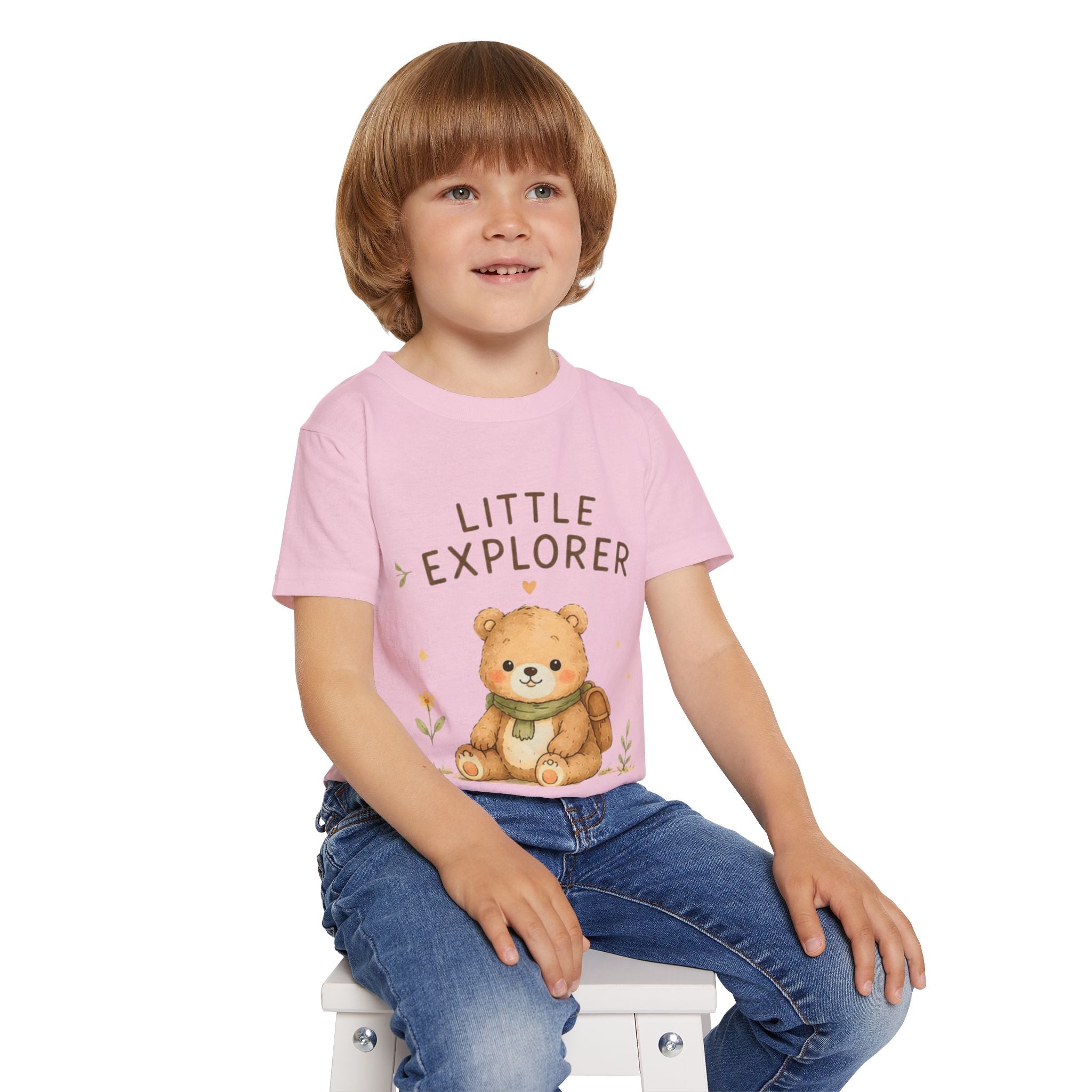Little Explorer Toddler T-Shirt — Cute Bear Graphic Kids Tee