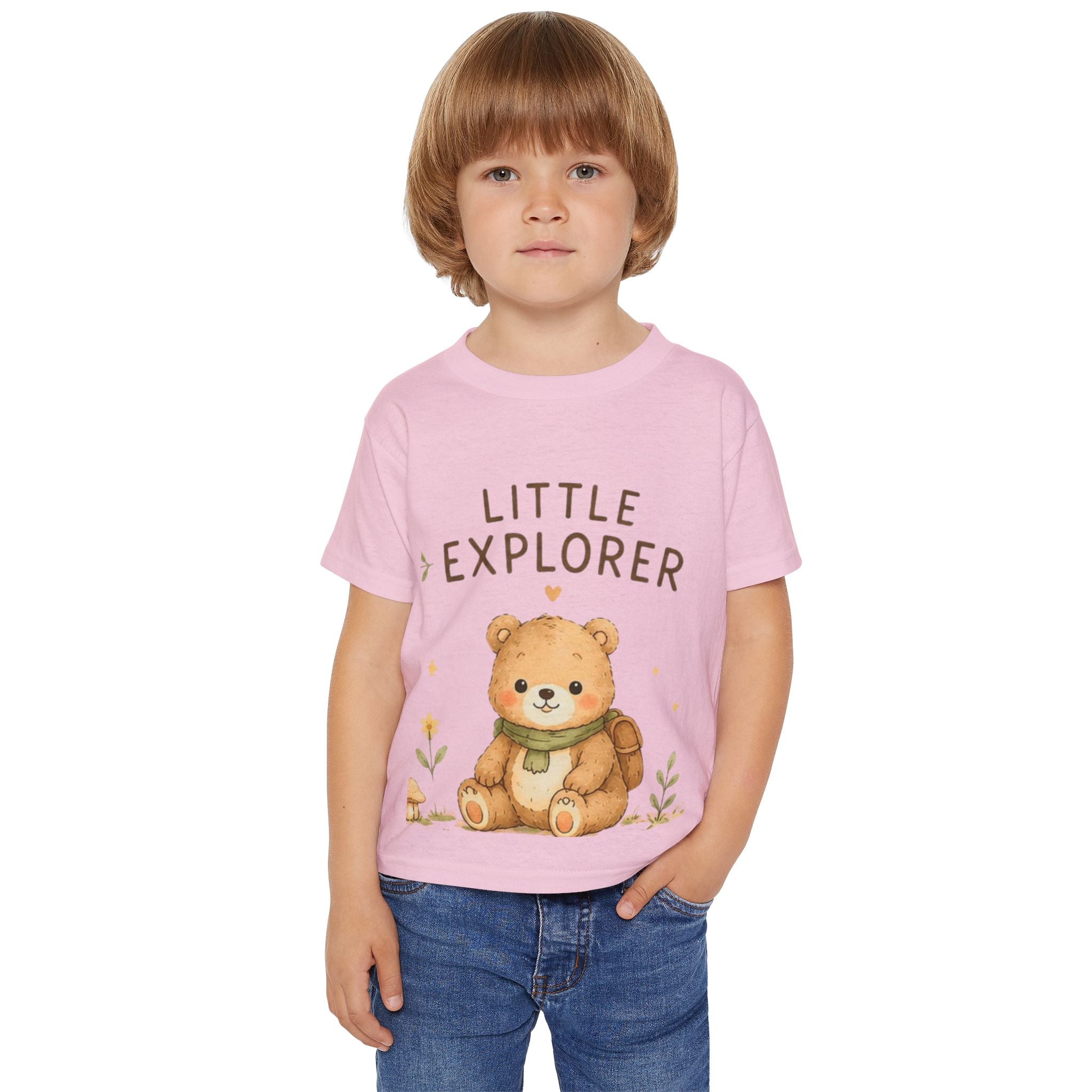 Little Explorer Toddler T-Shirt — Cute Bear Graphic Kids Tee