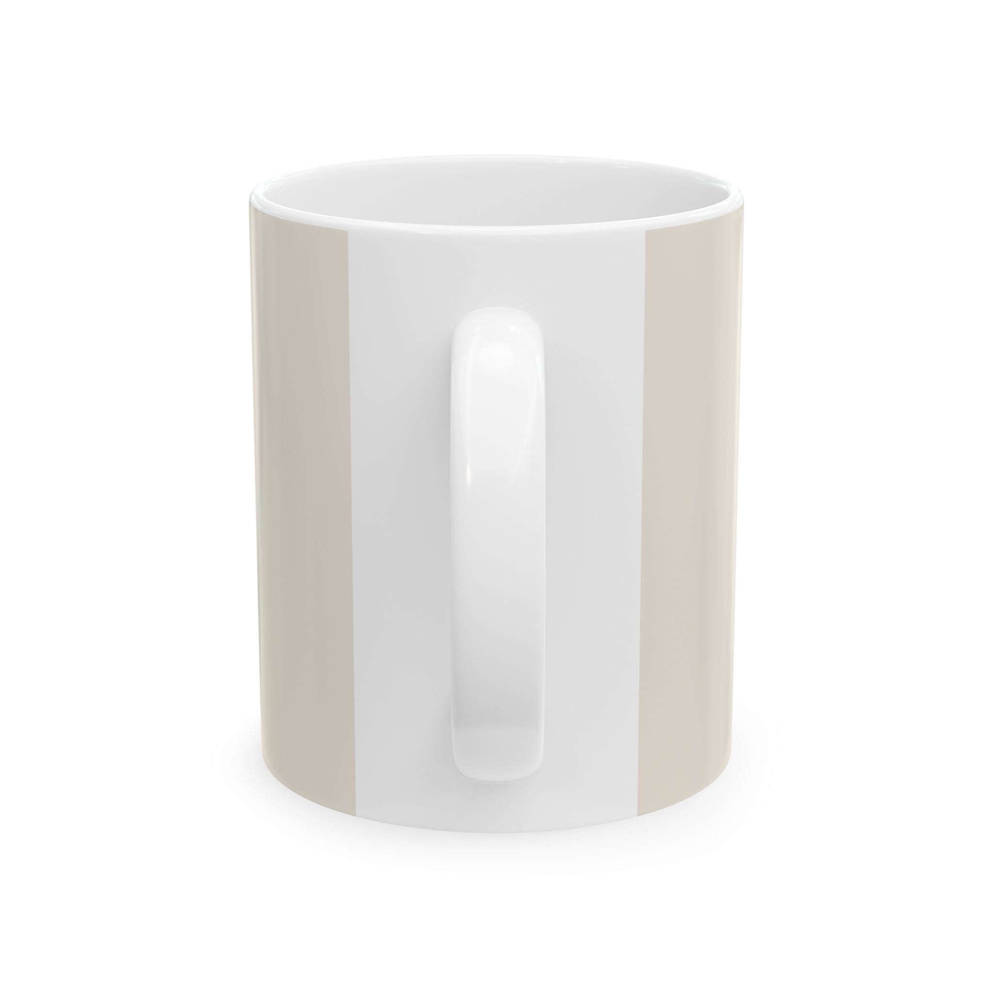 French Fleur-de-Lis Ceramic Mug — "Chaque jour est une nouvelle page" Inspirational Coffee Cup
