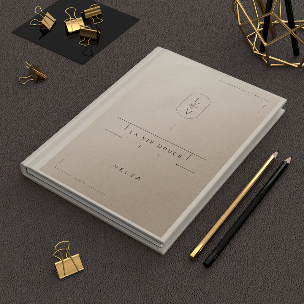 La Vie Douce Hardcover Journal — Elegant French-Inspired Lined Notebook