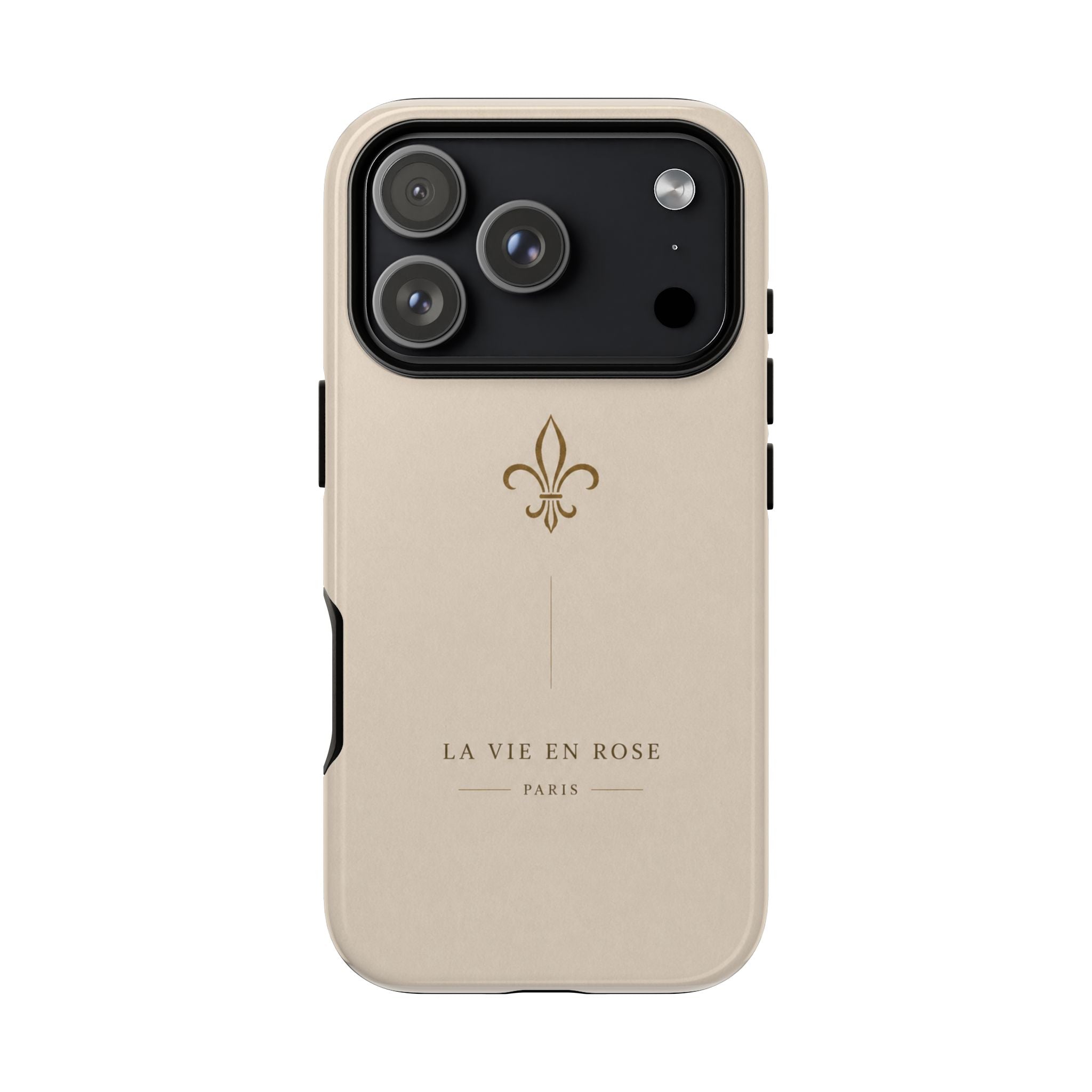 Fleur de Lis 'La Vie en Rose' Protective Phone Case — Elegant Parisian iPhone Cover