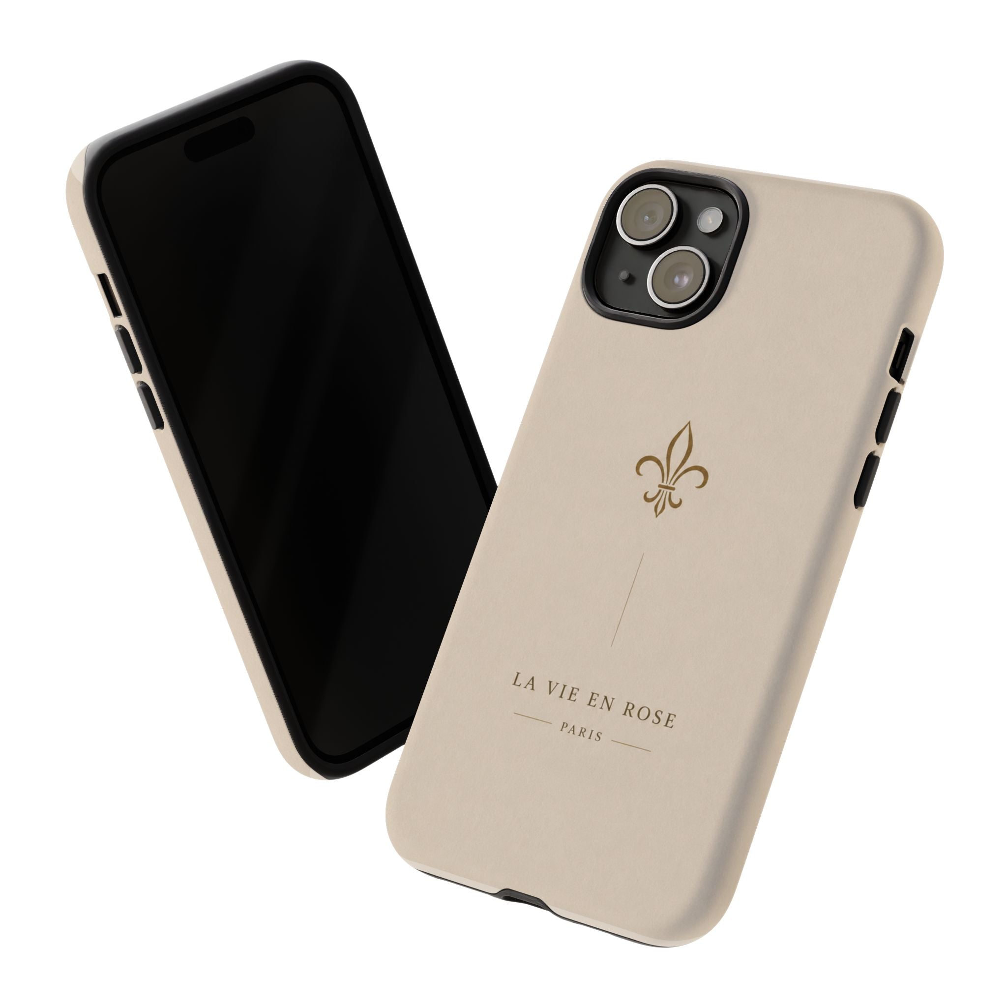 Fleur de Lis 'La Vie en Rose' Protective Phone Case — Elegant Parisian iPhone Cover