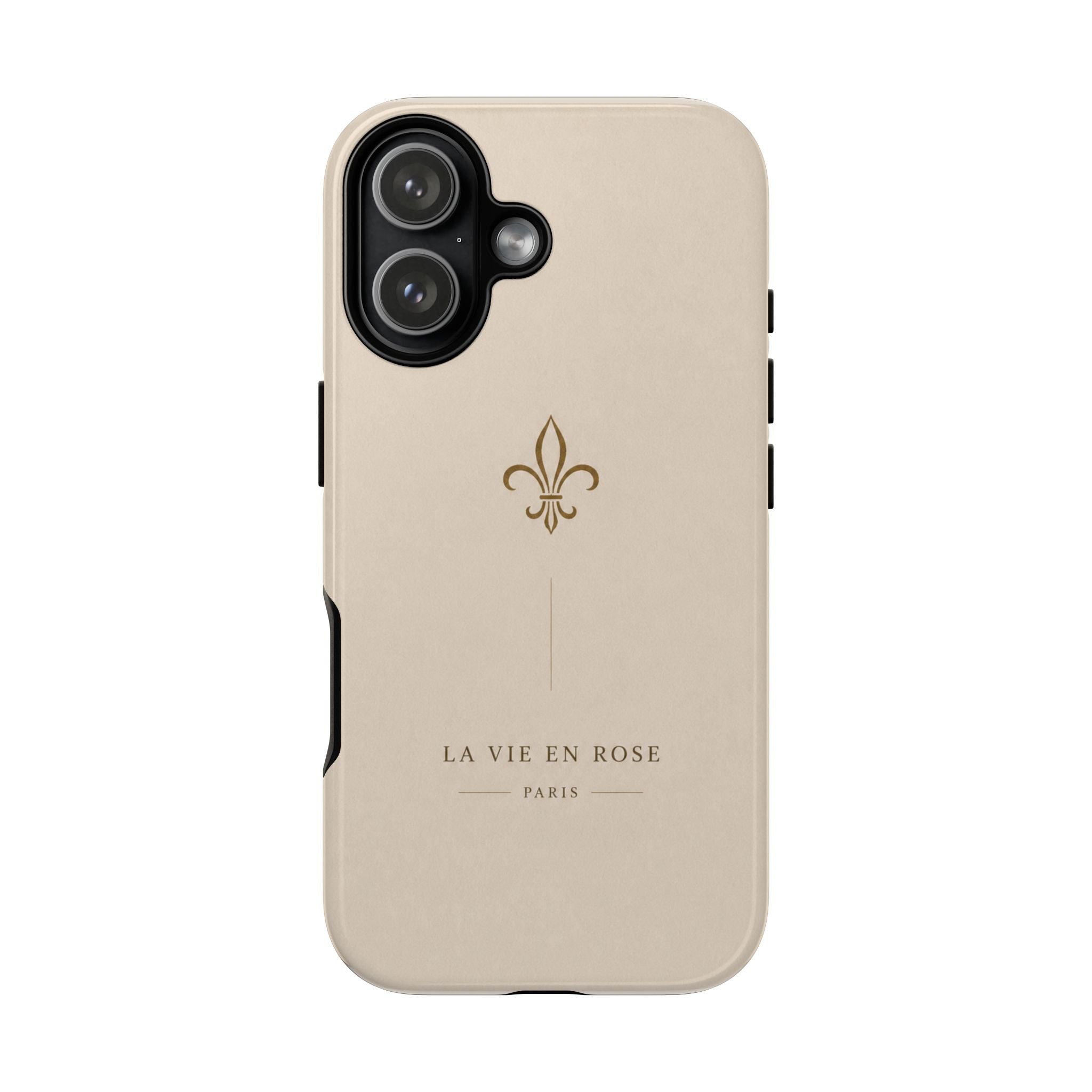 Fleur de Lis 'La Vie en Rose' Protective Phone Case — Elegant Parisian iPhone Cover