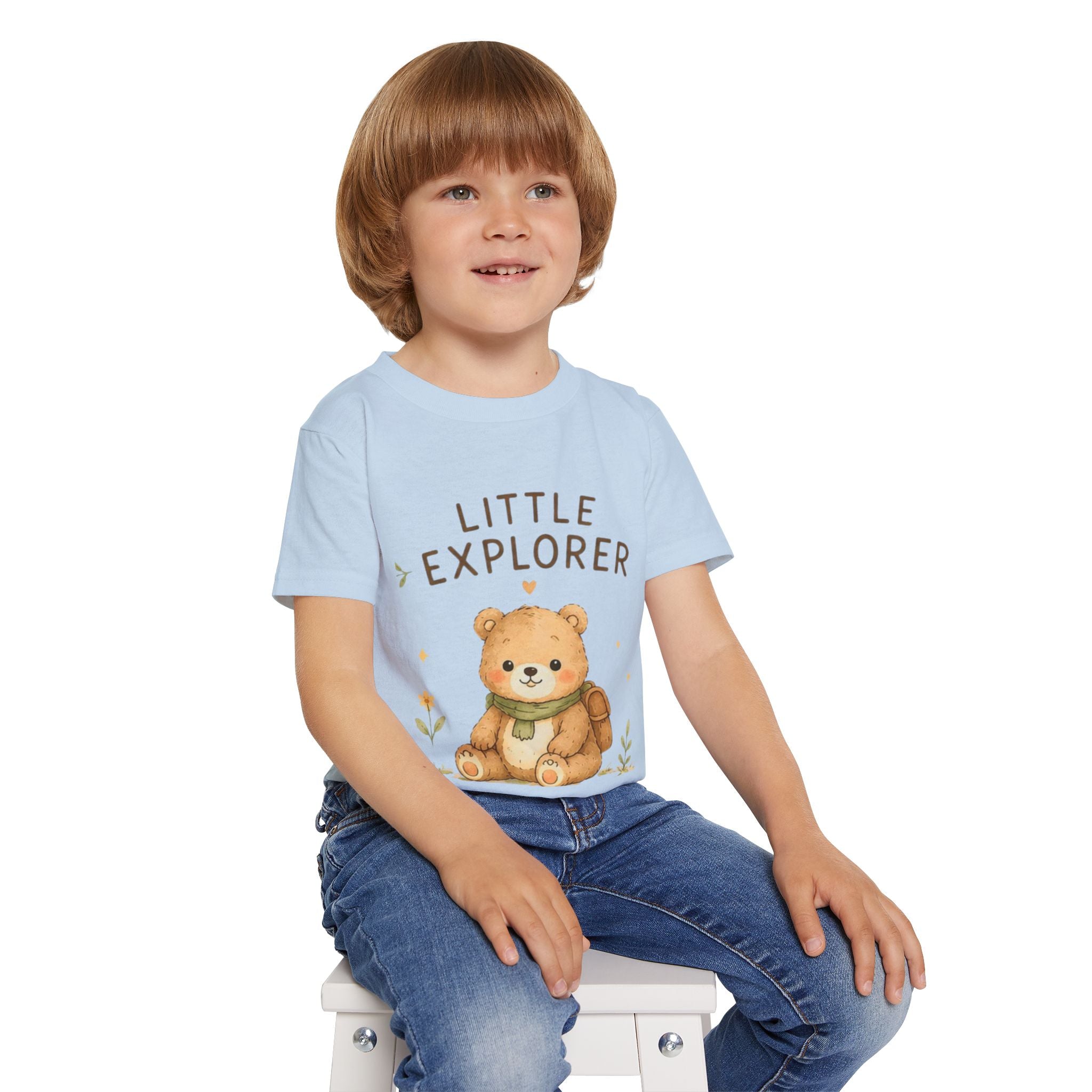 Little Explorer Toddler T-Shirt — Cute Bear Graphic Kids Tee