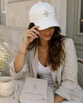 Fleur-de-Lis Embroidered Flat Bill Cap — Classic French Crest Snapback