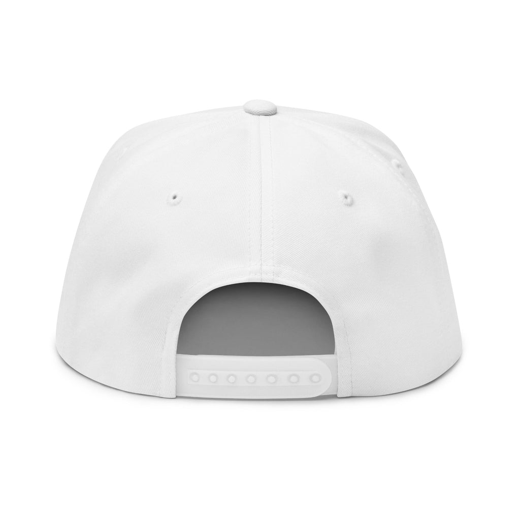 Fleur-de-Lis Embroidered Flat Bill Cap — Classic French Crest Snapback