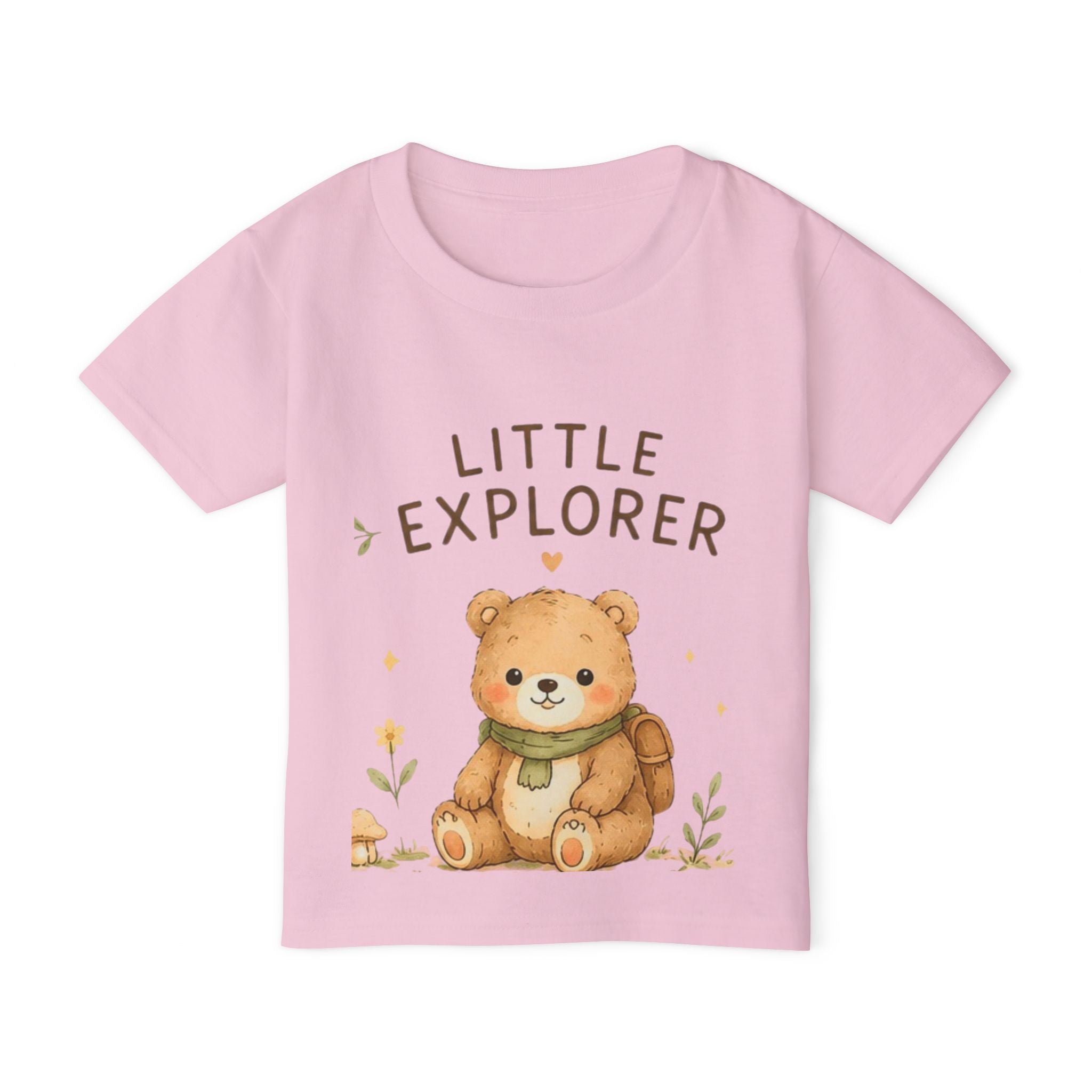 Little Explorer Toddler T-Shirt — Cute Bear Graphic Kids Tee