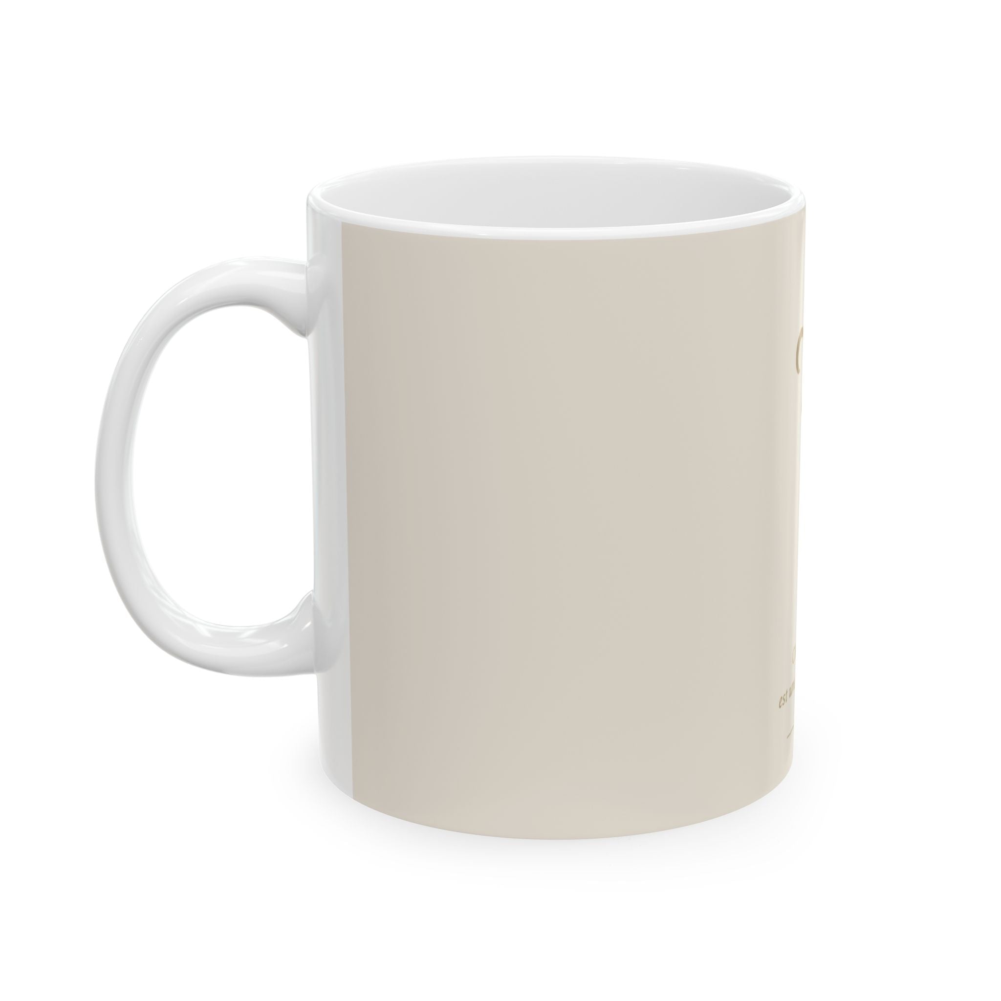 French Fleur-de-Lis Ceramic Mug — "Chaque jour est une nouvelle page" Inspirational Coffee Cup