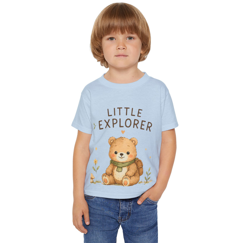 Little Explorer Toddler T-Shirt — Cute Bear Graphic Kids Tee